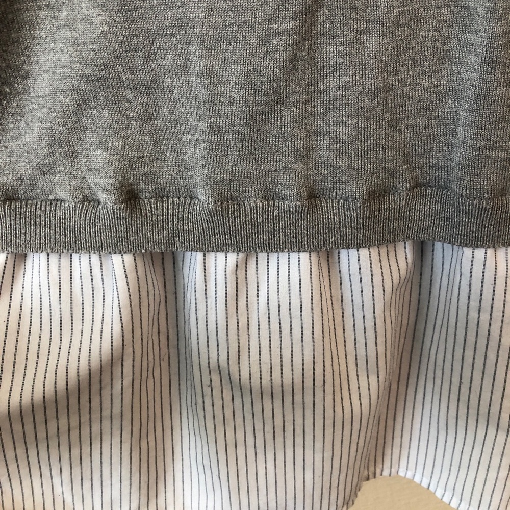 Sweater & Collared Short Combo (Faux Layered) - Picture 3 of 4